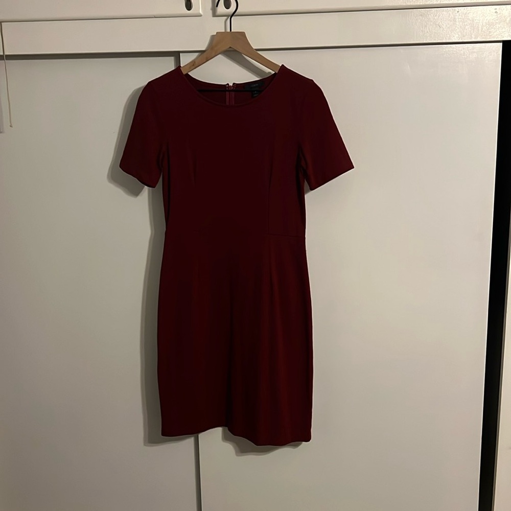 J crew red dress